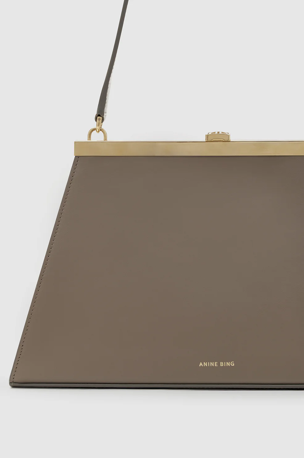 Anine Bag Smooth Leather - Taupe - Image 5