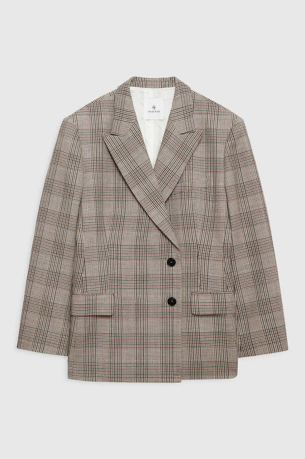 Aretha Blazer - Brown Plaid - Image 3