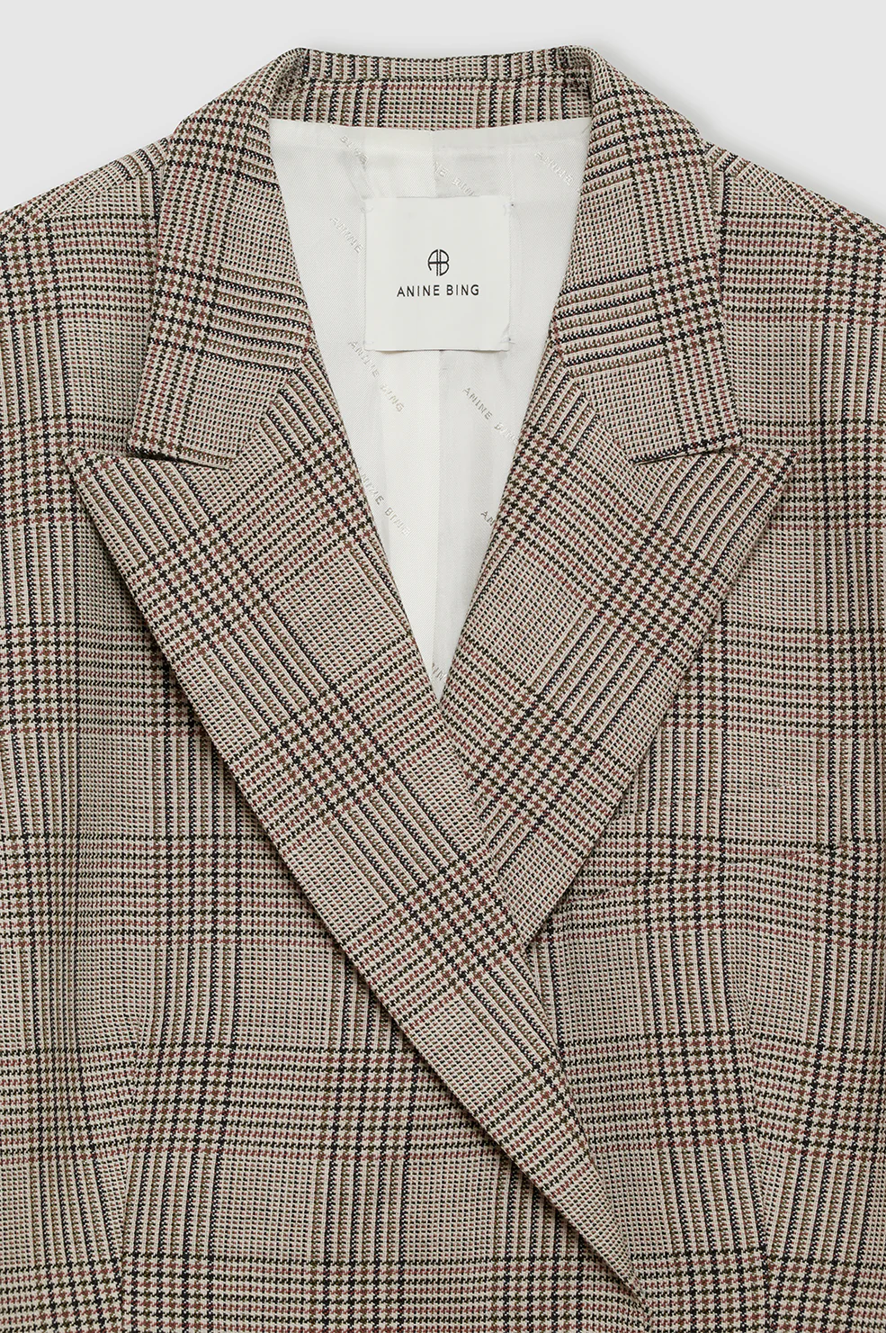 Aretha Blazer - Brown Plaid - Image 4