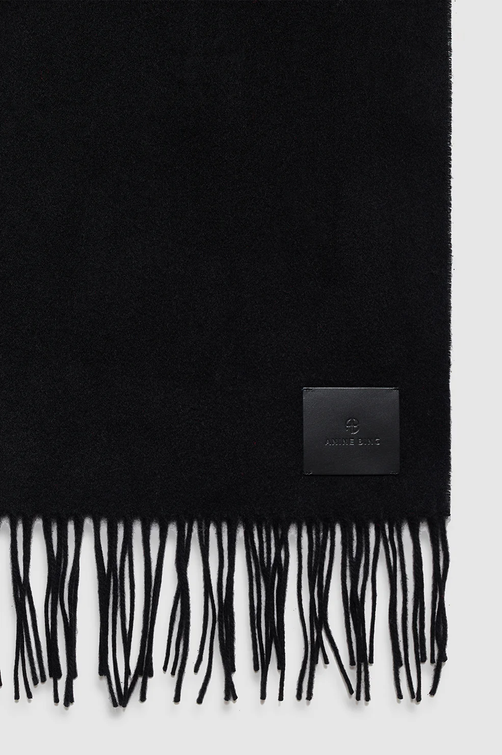 Augustina Scarf - Black Wool - Image 3