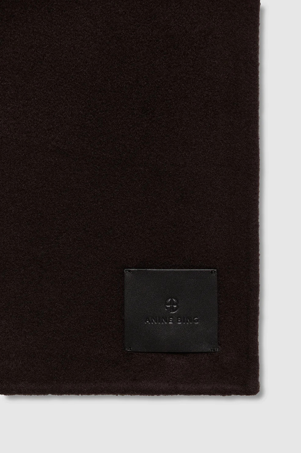 Ava Scarf - Deep Brown Cashmere Blend - Image 3