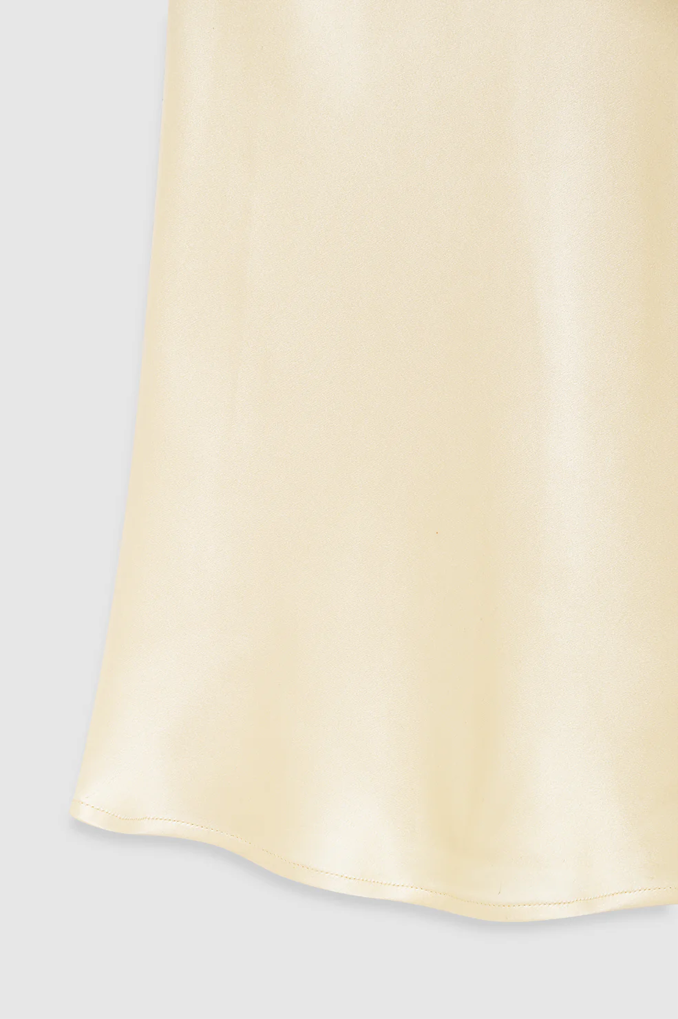 Bar Silk Skirt - Butter Yellow - Image 4