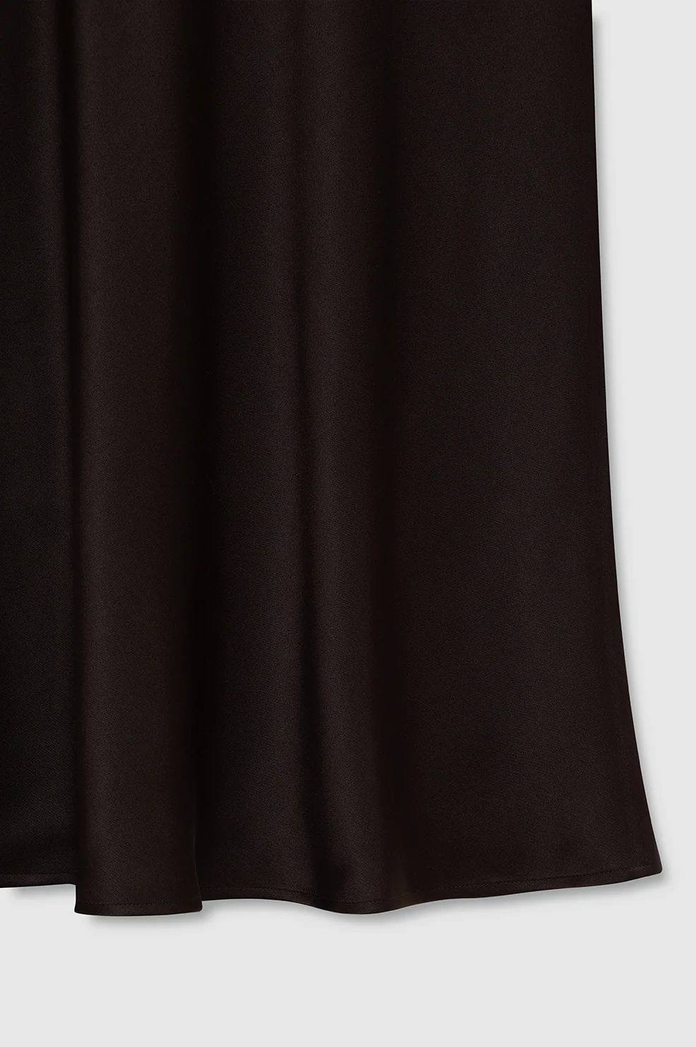 Bar Silk Skirt - Deep Brown - Image 4