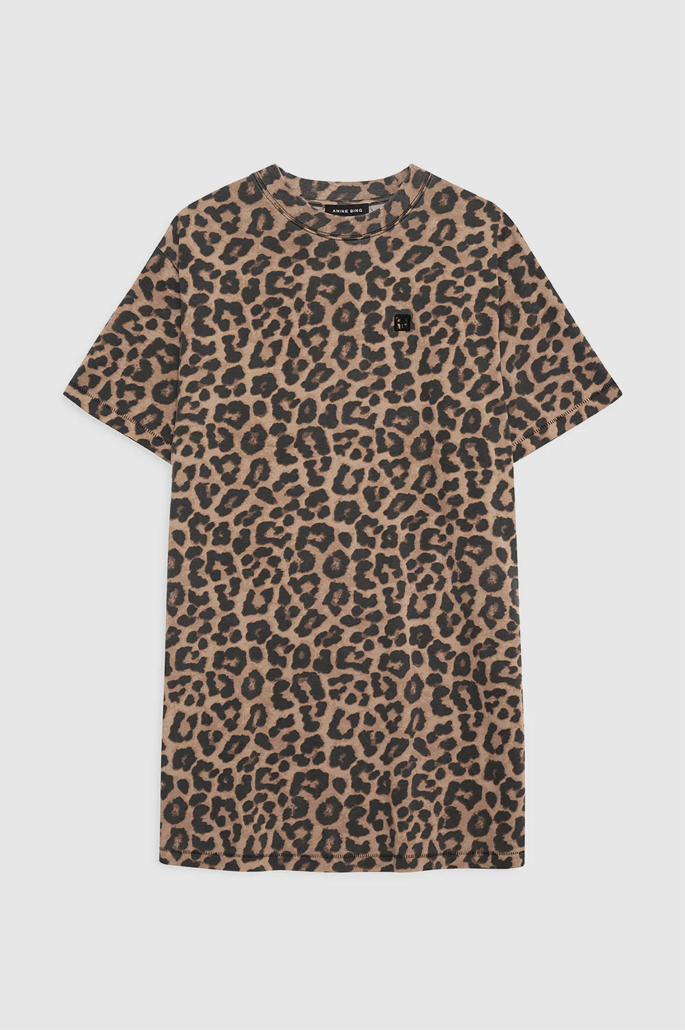 Beth Mini Dress - Black And Brown Leopard - Image 3