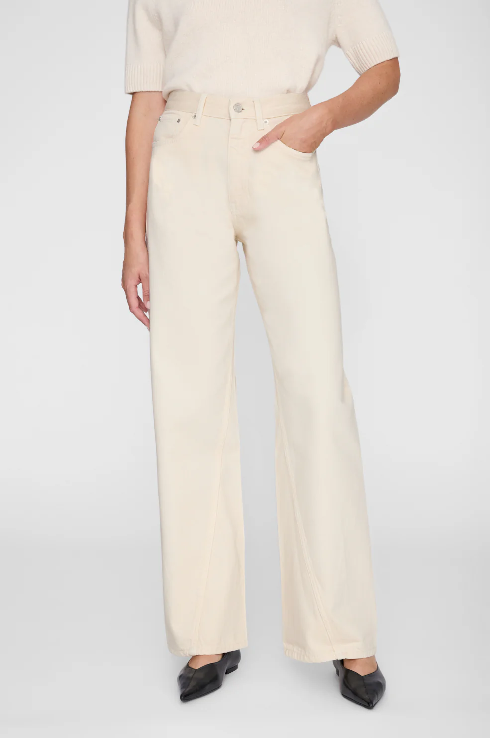 Brie Jean 33" - Cream - Image 3