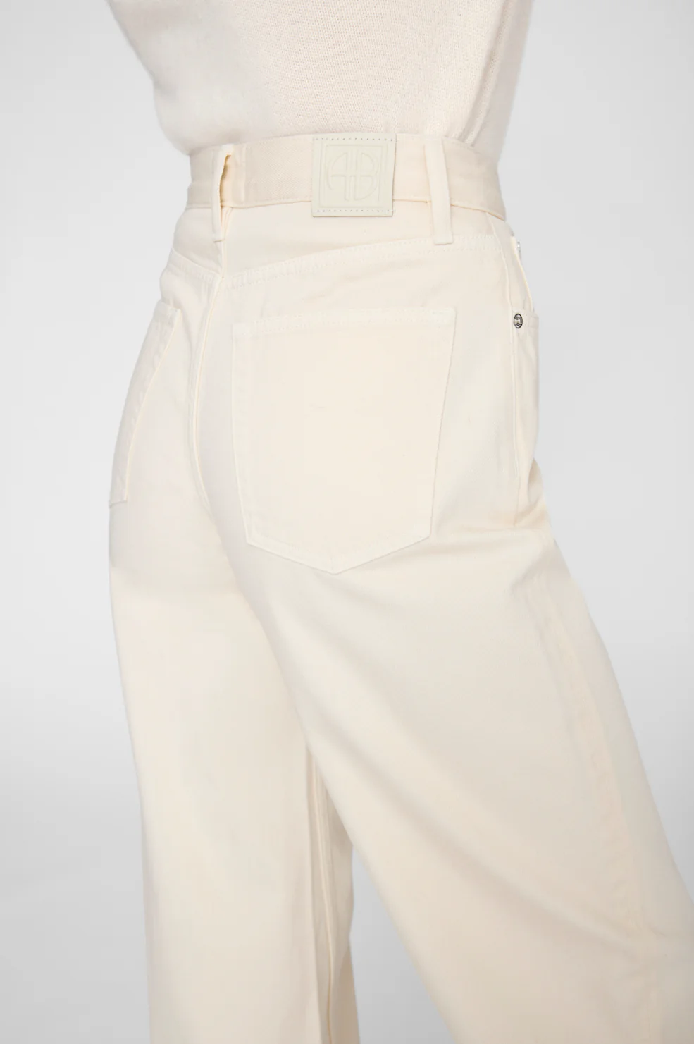 Brie Jean 33" - Cream - Image 4