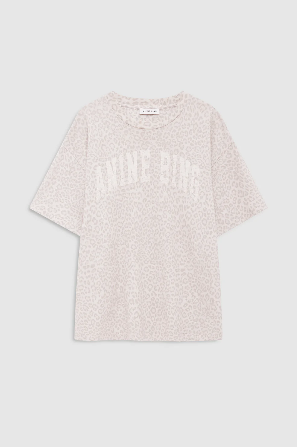 Cade Tee Anine Bing - Washed White Leopard - Image 3