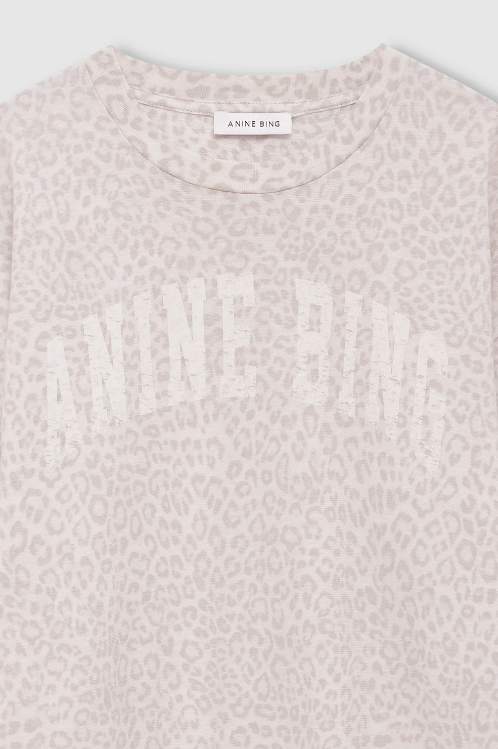 Cade Tee Anine Bing - Washed White Leopard - Image 4