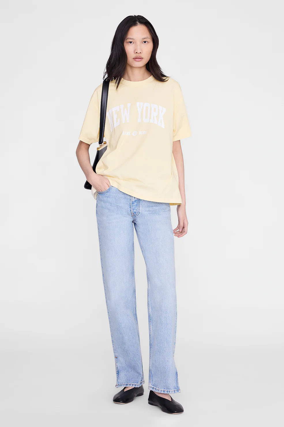 Cade Tee New York University - Butter Yellow
