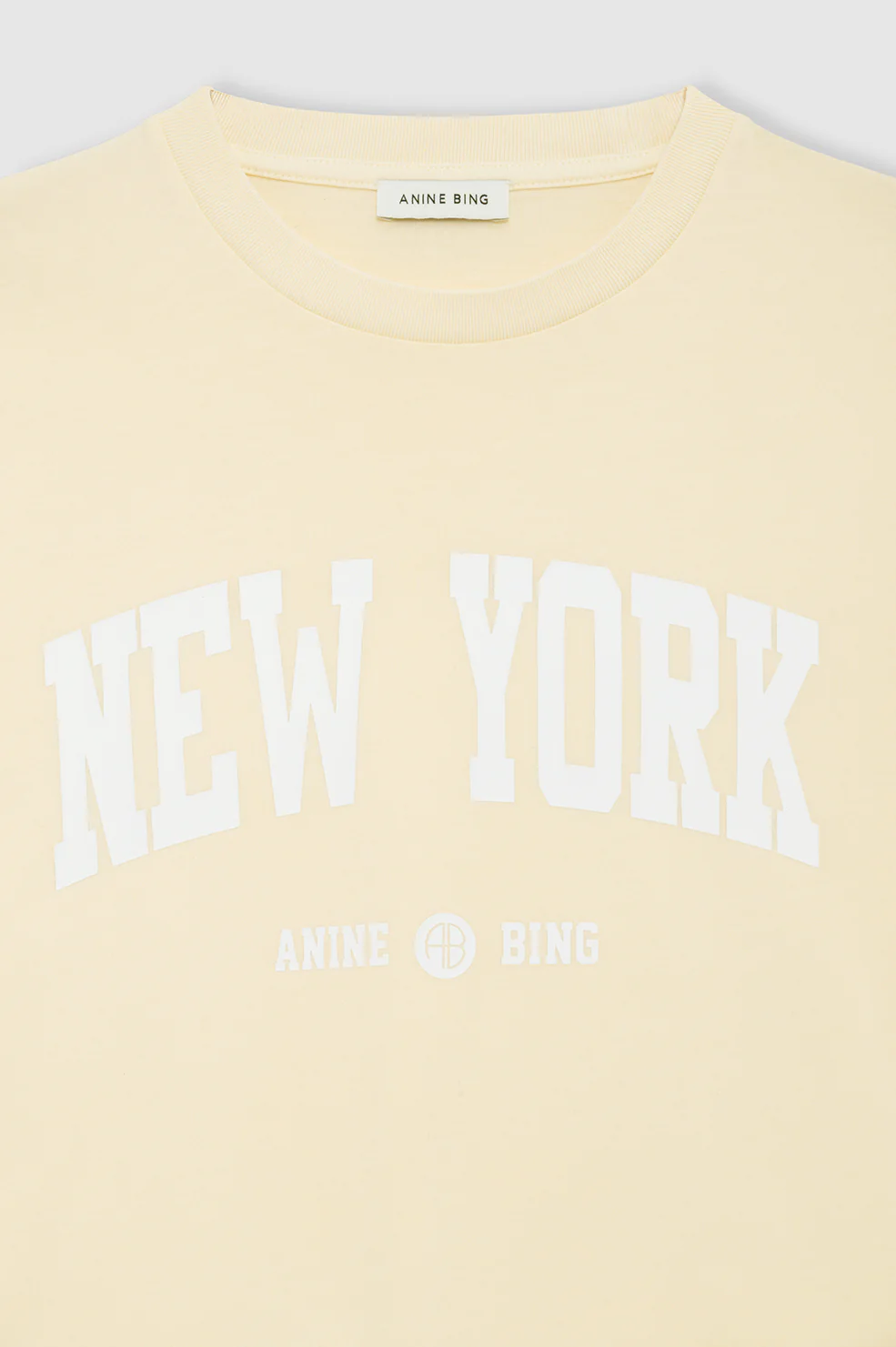 Cade Tee New York University - Butter Yellow - Image 4
