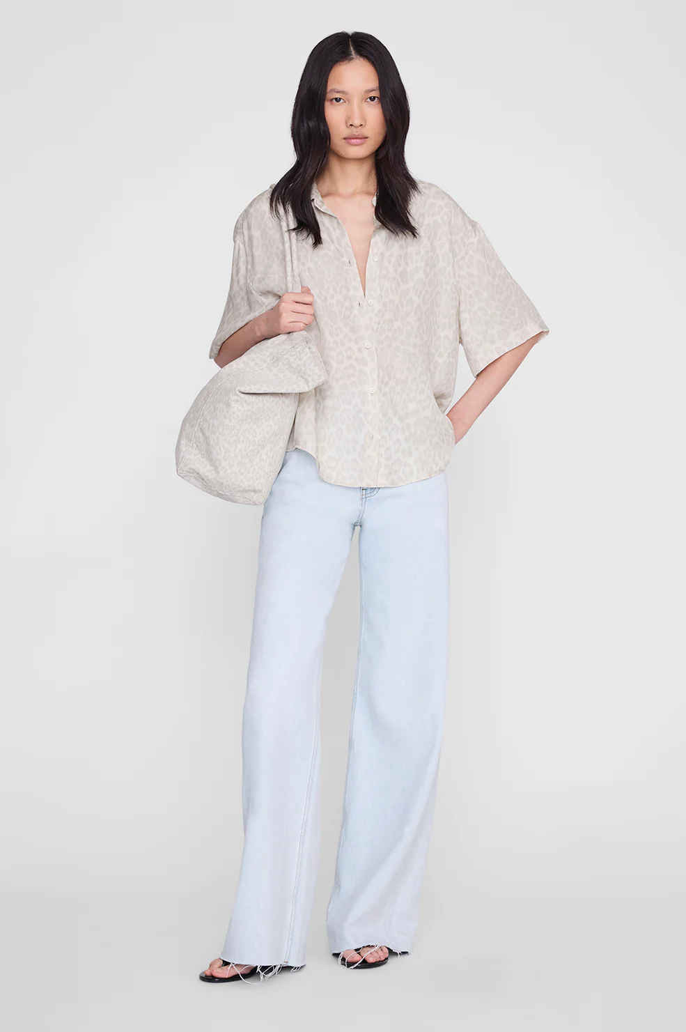 Coco Shirt - Washed White Leopard - Image 2