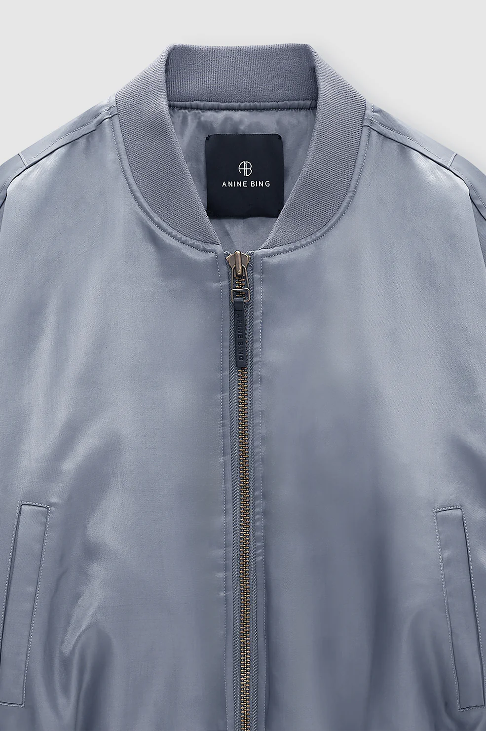 Cropped Leon Bomber - Dark Grey - Image 4