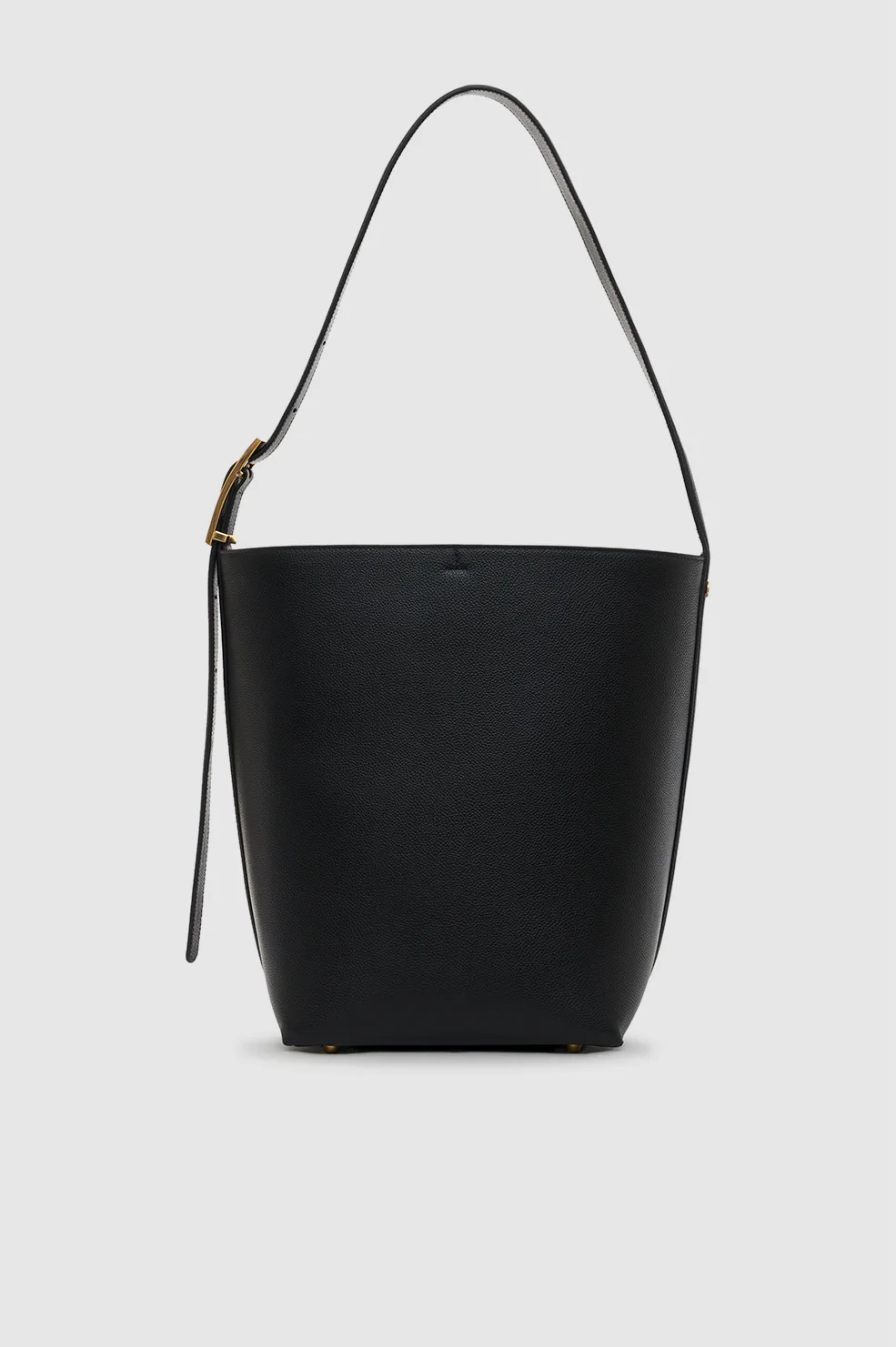 Elly Bucket Bag Grained Leather - Black - Image 3
