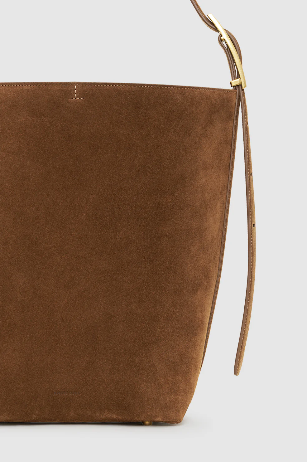 Elly Bucket Bag Suede - Tobacco - Image 5