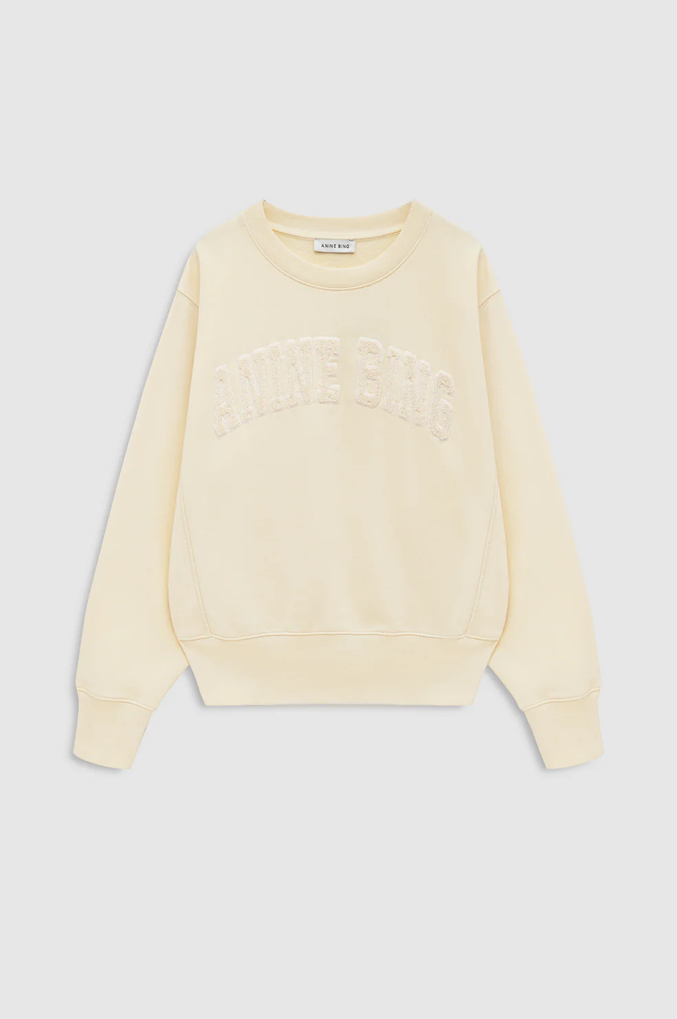 Harry Shrunken Sweatshirt - Butter Yellow - Image 3