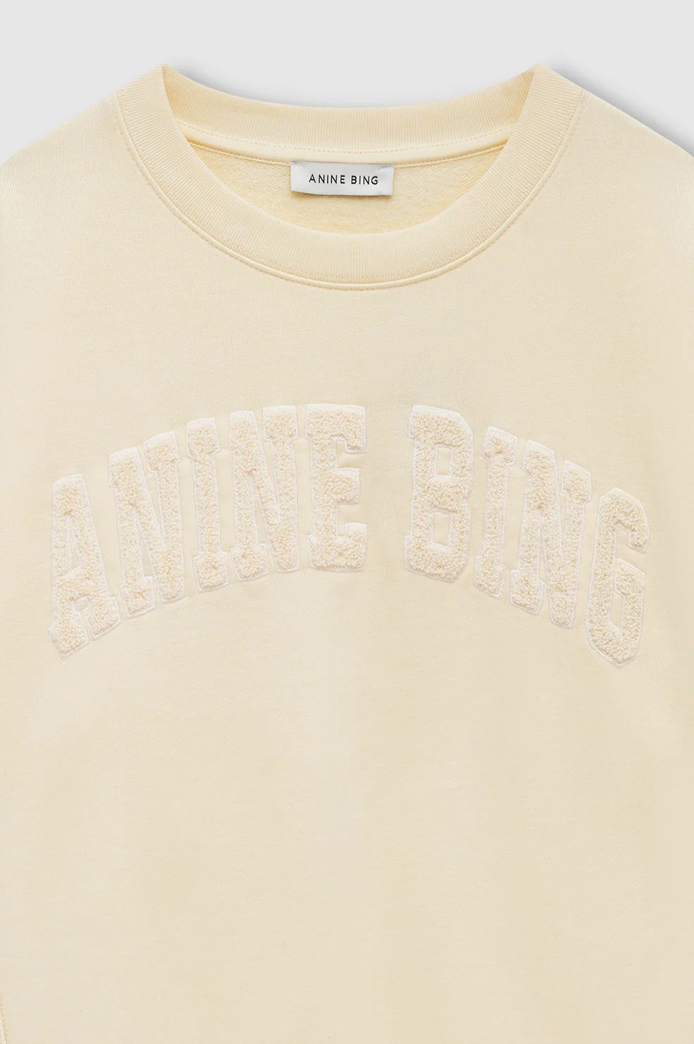 Harry Shrunken Sweatshirt - Butter Yellow - Image 4