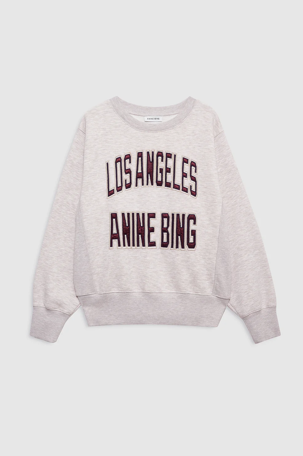 Harry Shrunken Sweatshirt La - Oatmeal Melange - Image 4