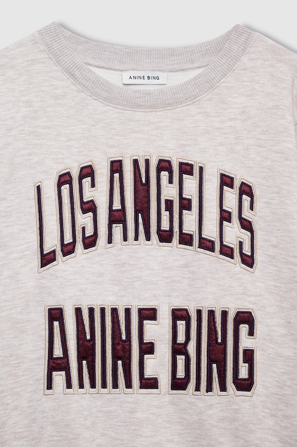 Harry Shrunken Sweatshirt La - Oatmeal Melange - Image 5
