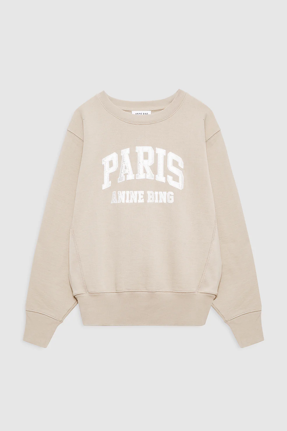 Harry Shrunken Sweatshirt Paris - Beige - Image 3