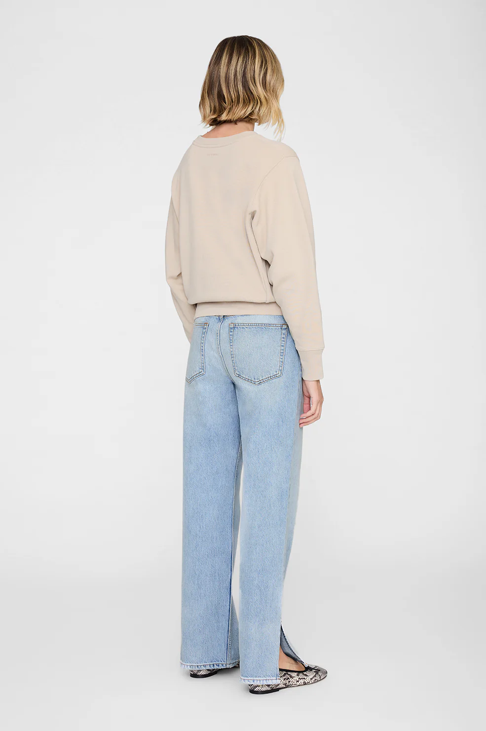 Harry Shrunken Sweatshirt Paris - Beige - Image 5
