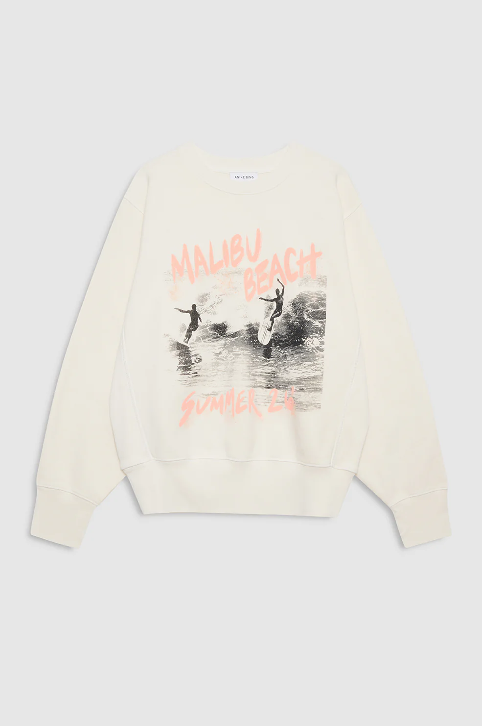 Harry Shrunken Sweatshirt Surfer - Washed Buttercream - Image 3