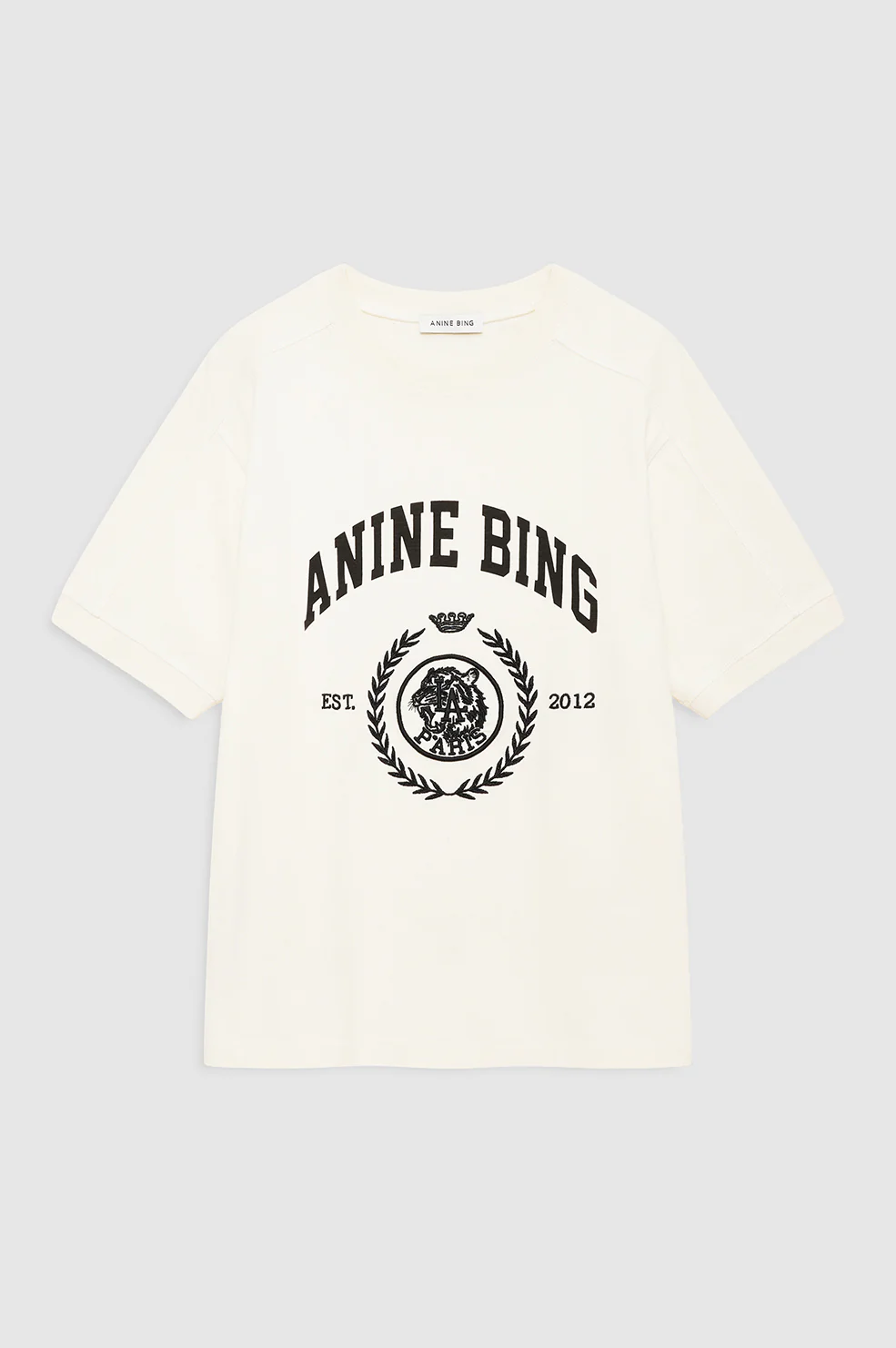 Jaylin Tee Collegiate - Washed Cream - Image 3