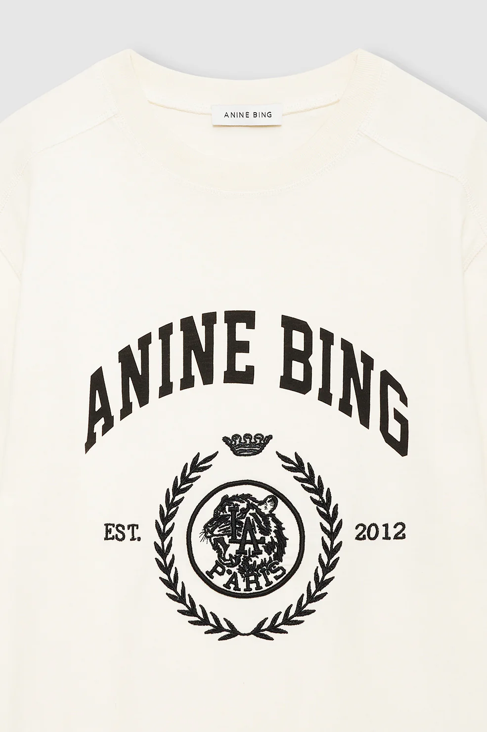 Jaylin Tee Collegiate - Washed Cream - Image 4