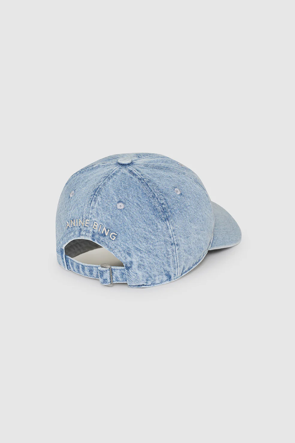 Jeremy Baseball Cap AB - Bleached Blue Denim - Image 4