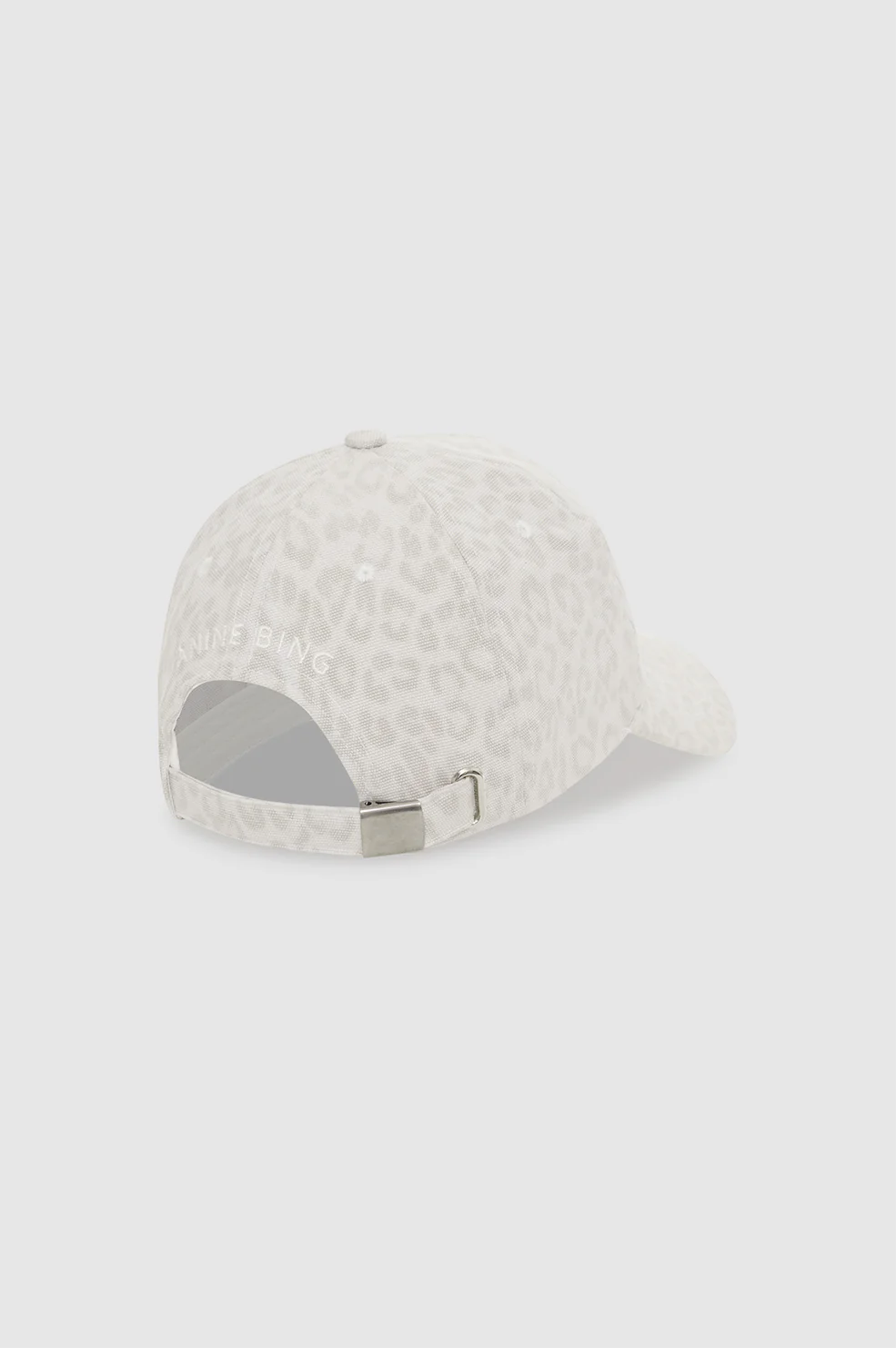 Jeremy Baseball Cap Ab - Washed White Leopard - Image 4