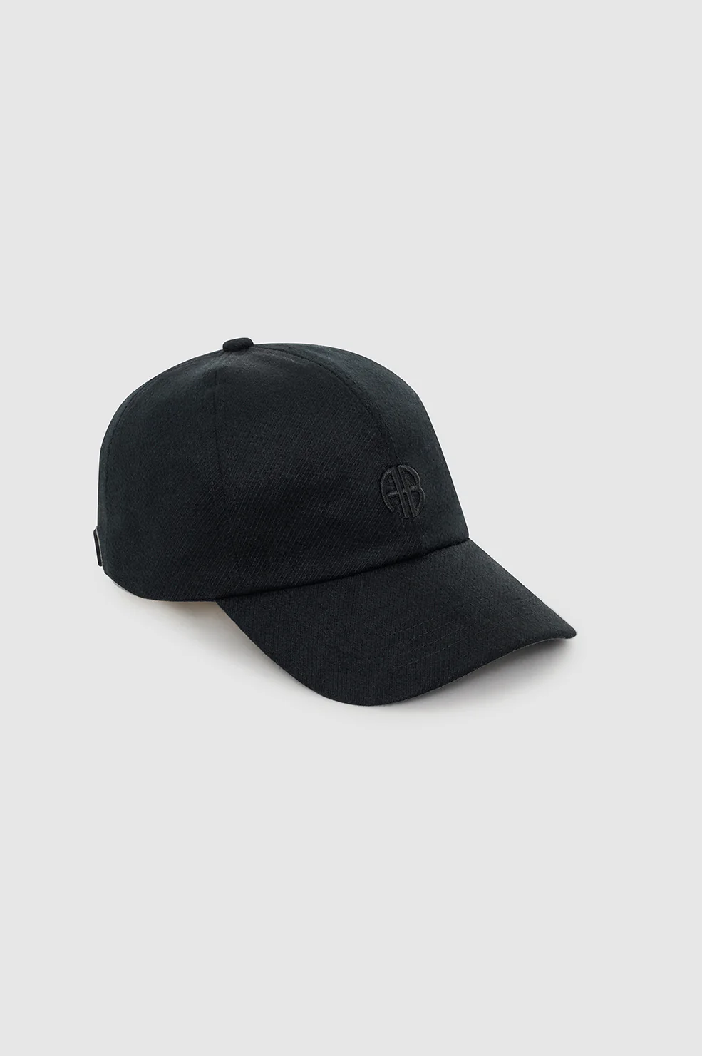 Jeremy Baseball Cap - Black Wool - Image 3