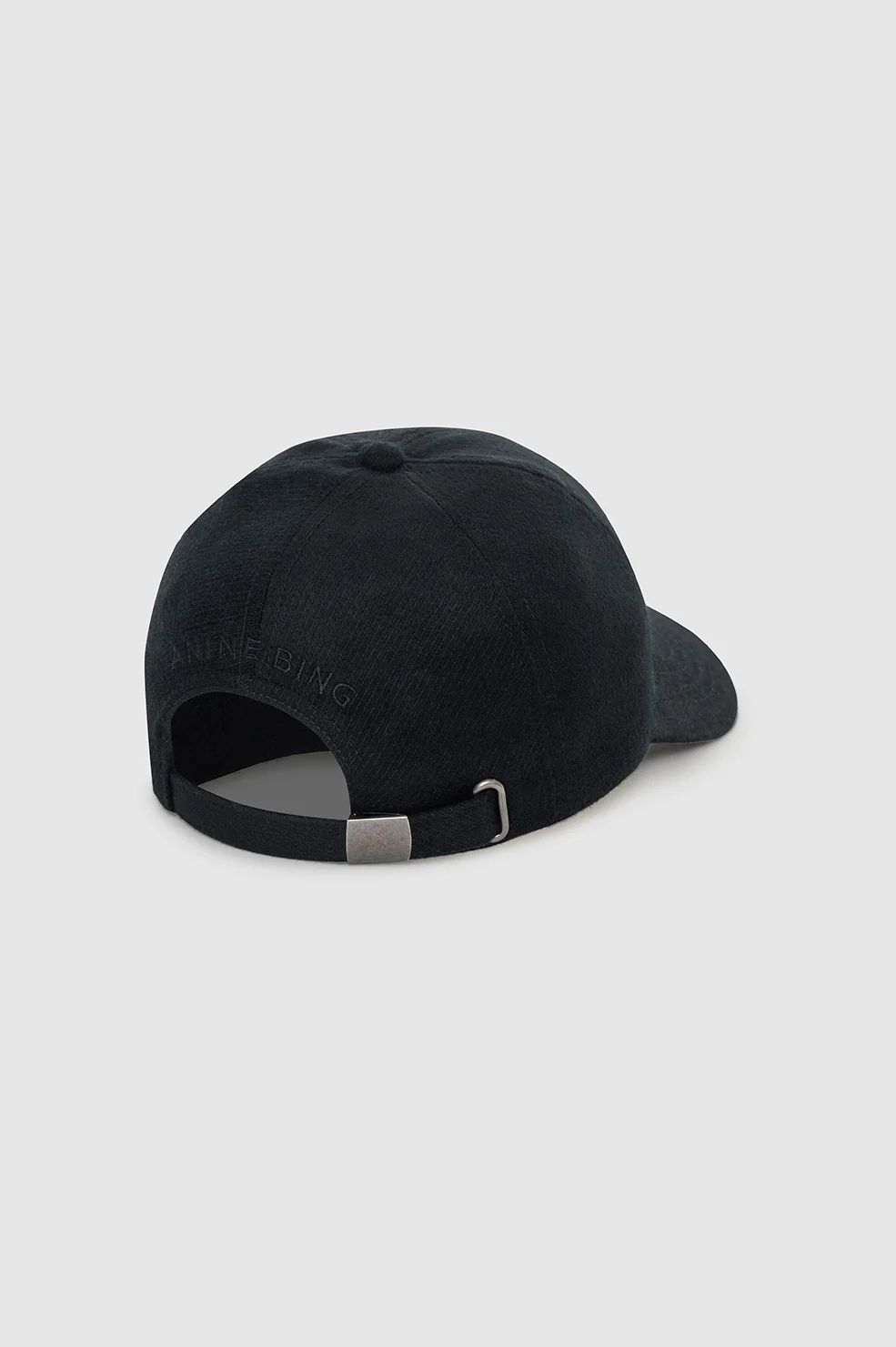 Jeremy Baseball Cap - Black Wool - Image 4