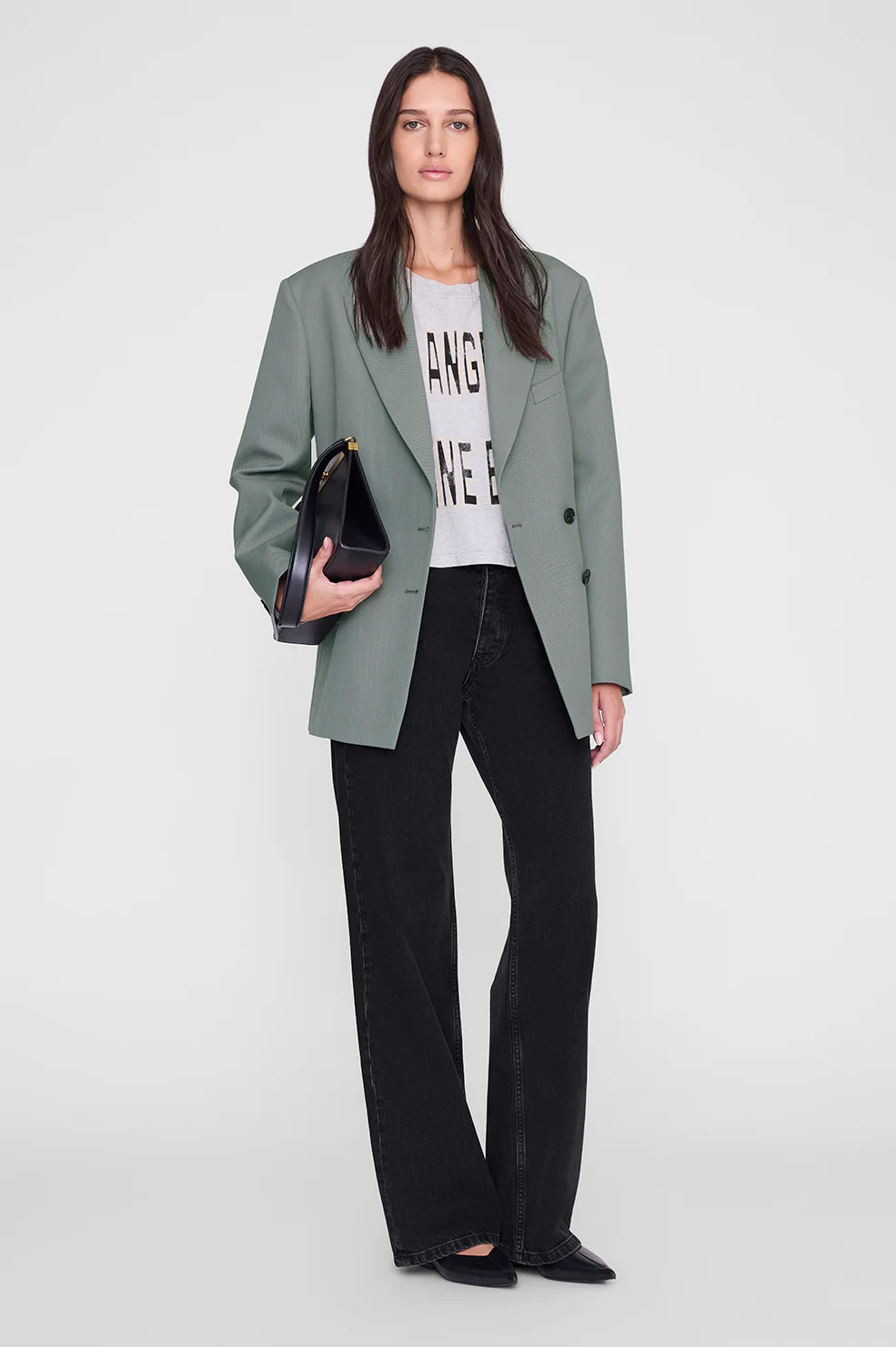 Johnny Cropped Tee - Grey Melange - Image 2