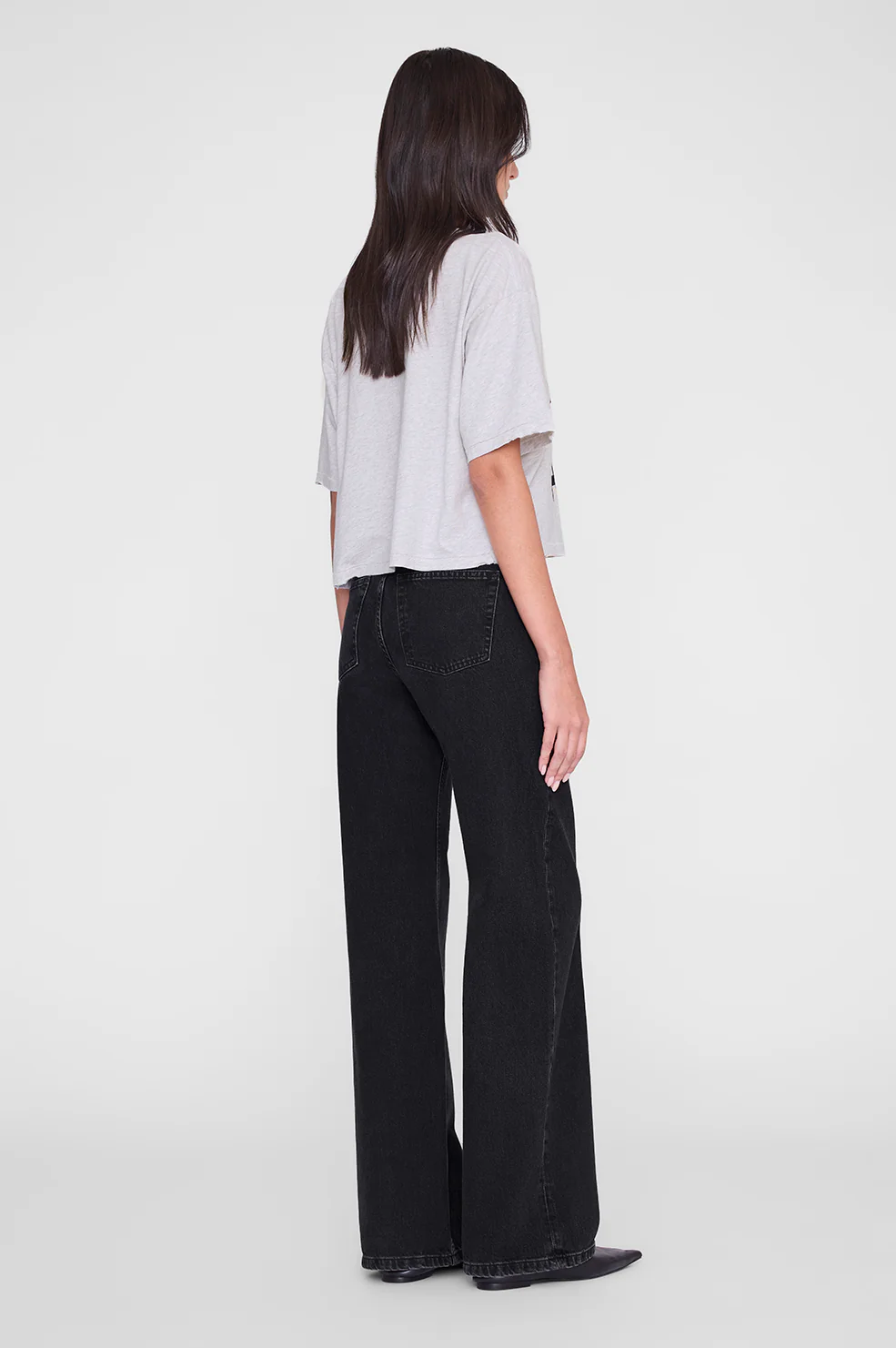 Johnny Cropped Tee - Grey Melange - Image 3