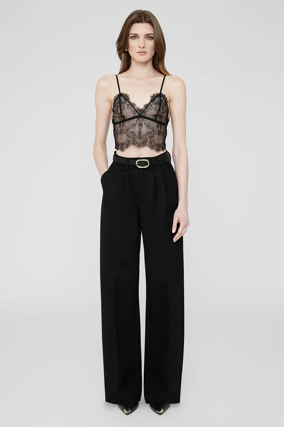 Lace Bralette - Black - Image 2