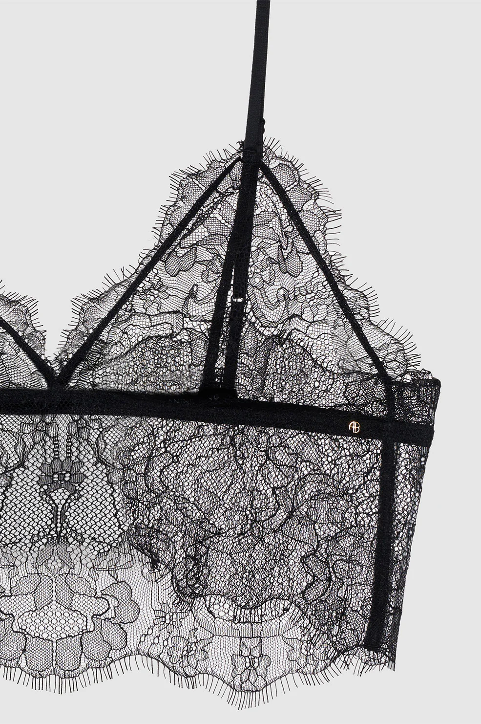 Lace Bralette - Black - Image 4