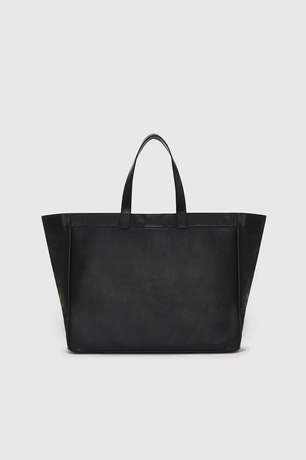 Large Rio Tote - Black Recycled Leather - Image 3