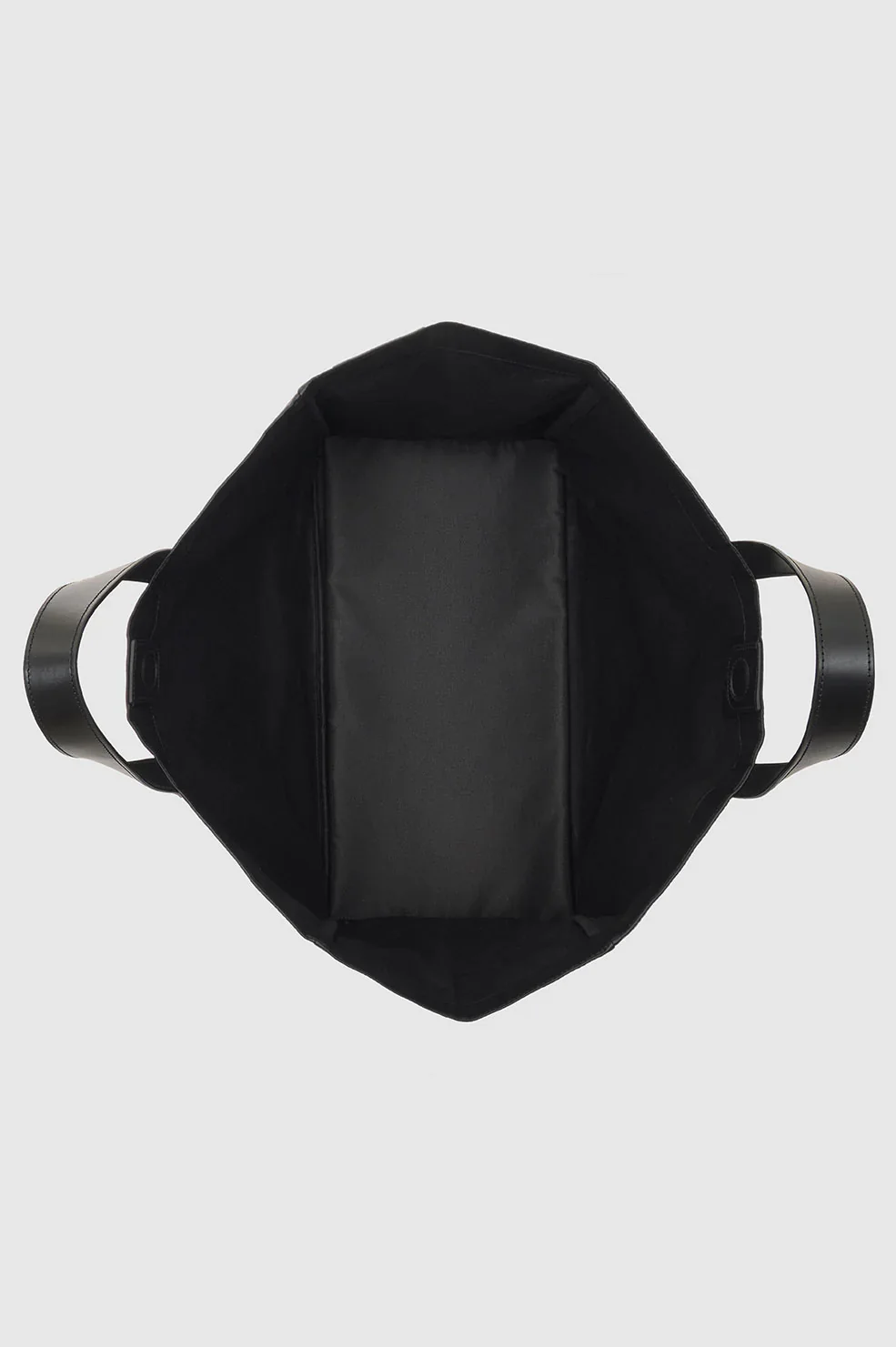 Large Rio Tote - Black Recycled Leather - Image 4