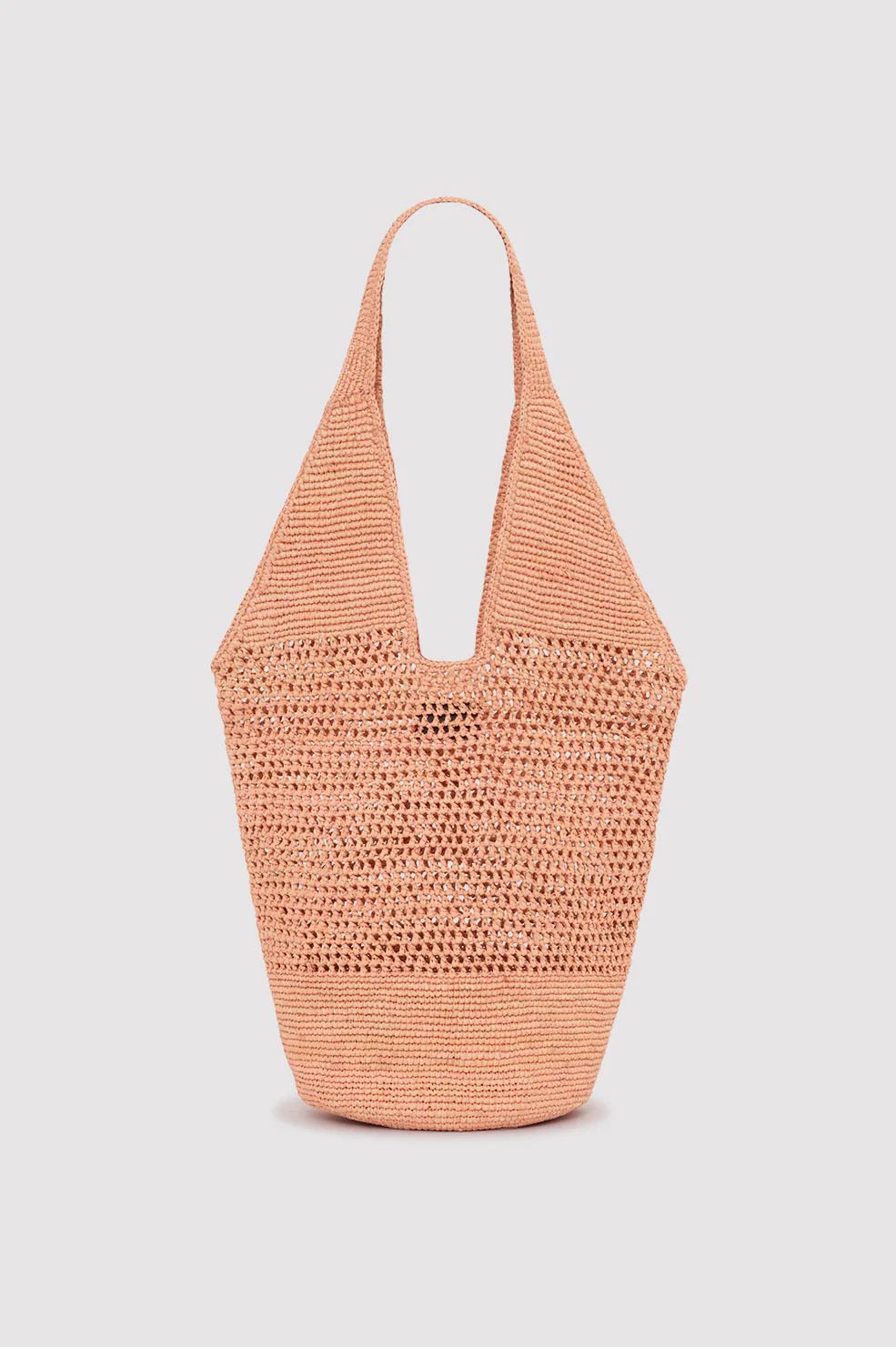 Leah Logo Hobo Raffia - Blush - Image 3