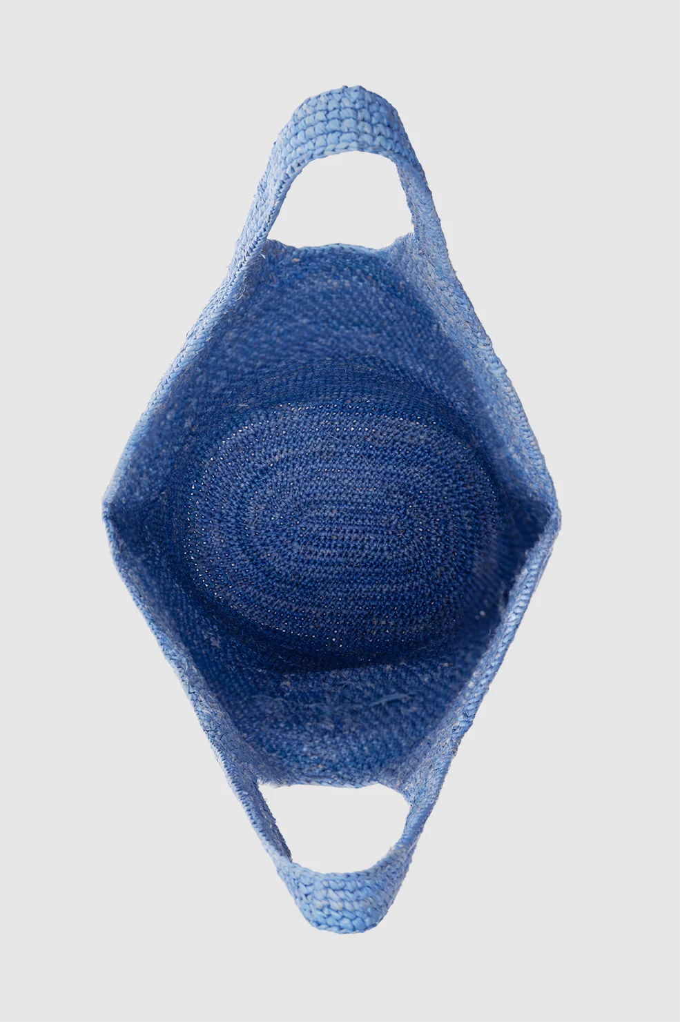 Leah Logo Hobo Raffia - Storm Blue - Image 4