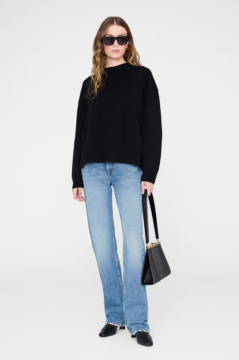 Lee Crew Sweater - Black