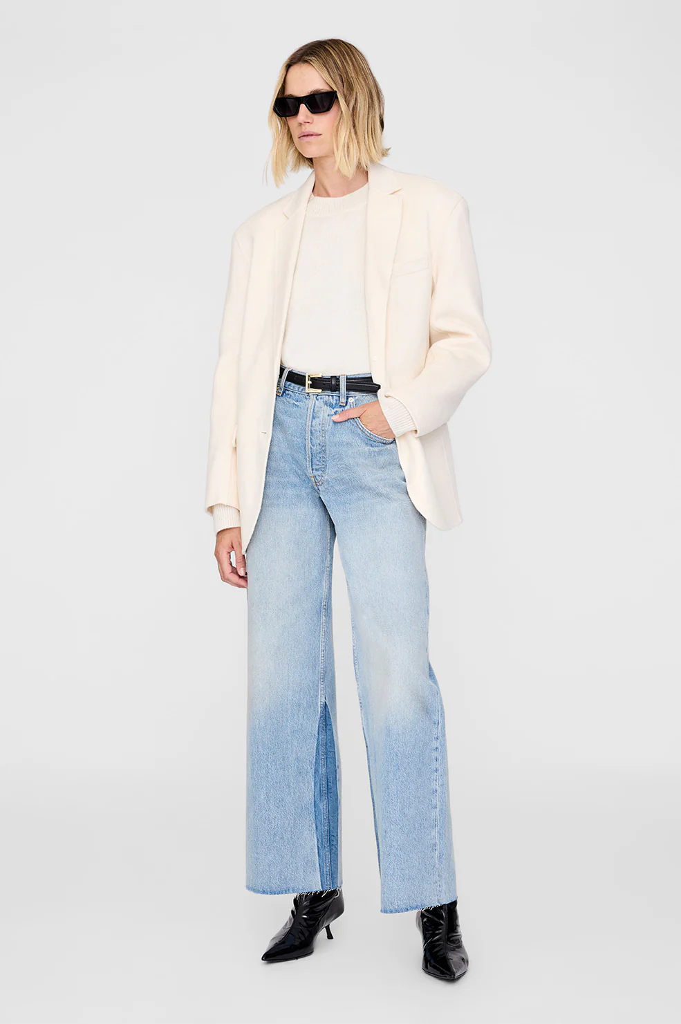 Lee Crew Sweater - Cream - Image 5
