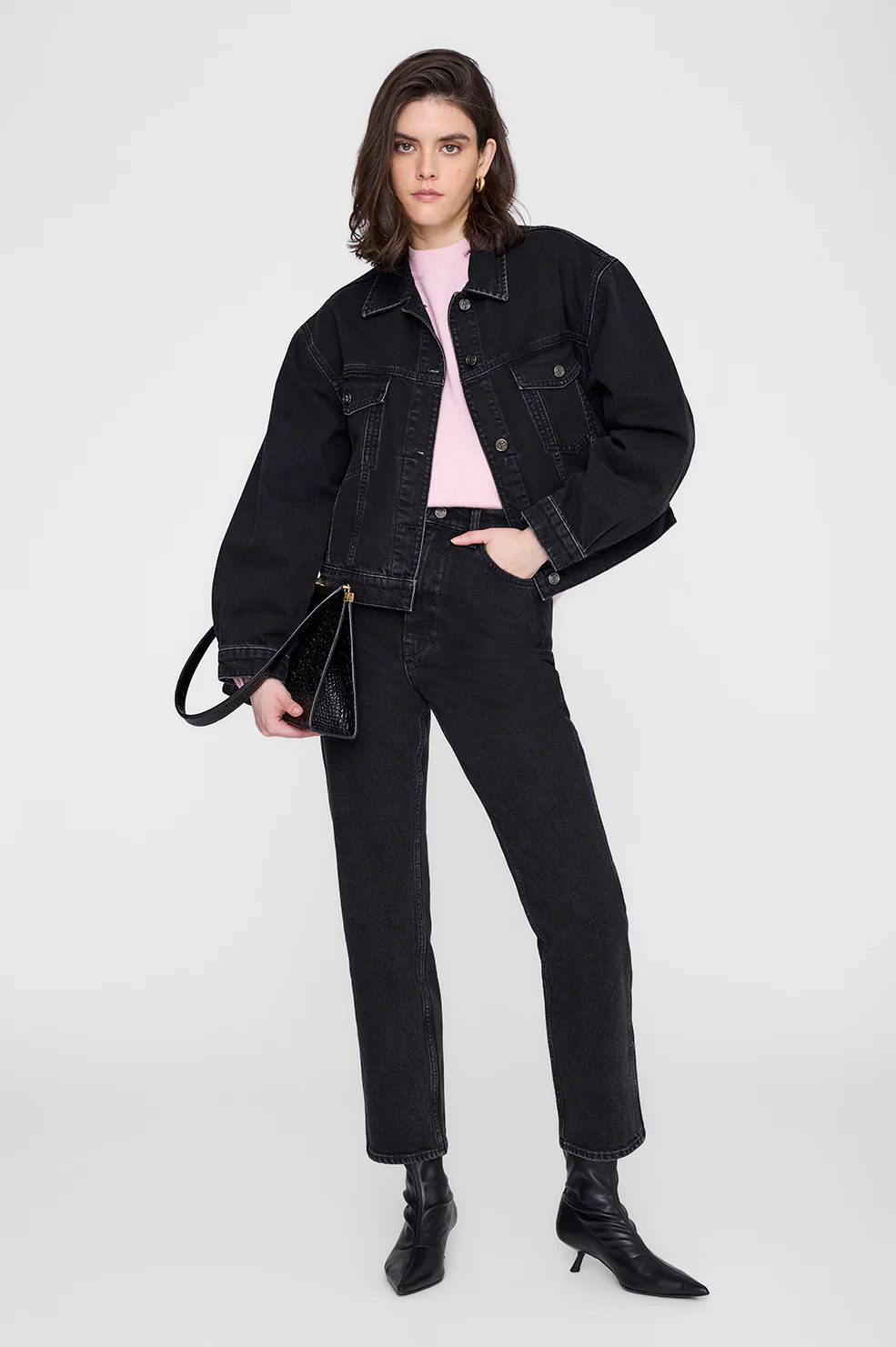 Lee Crew Sweater - Powder Pink - Image 6