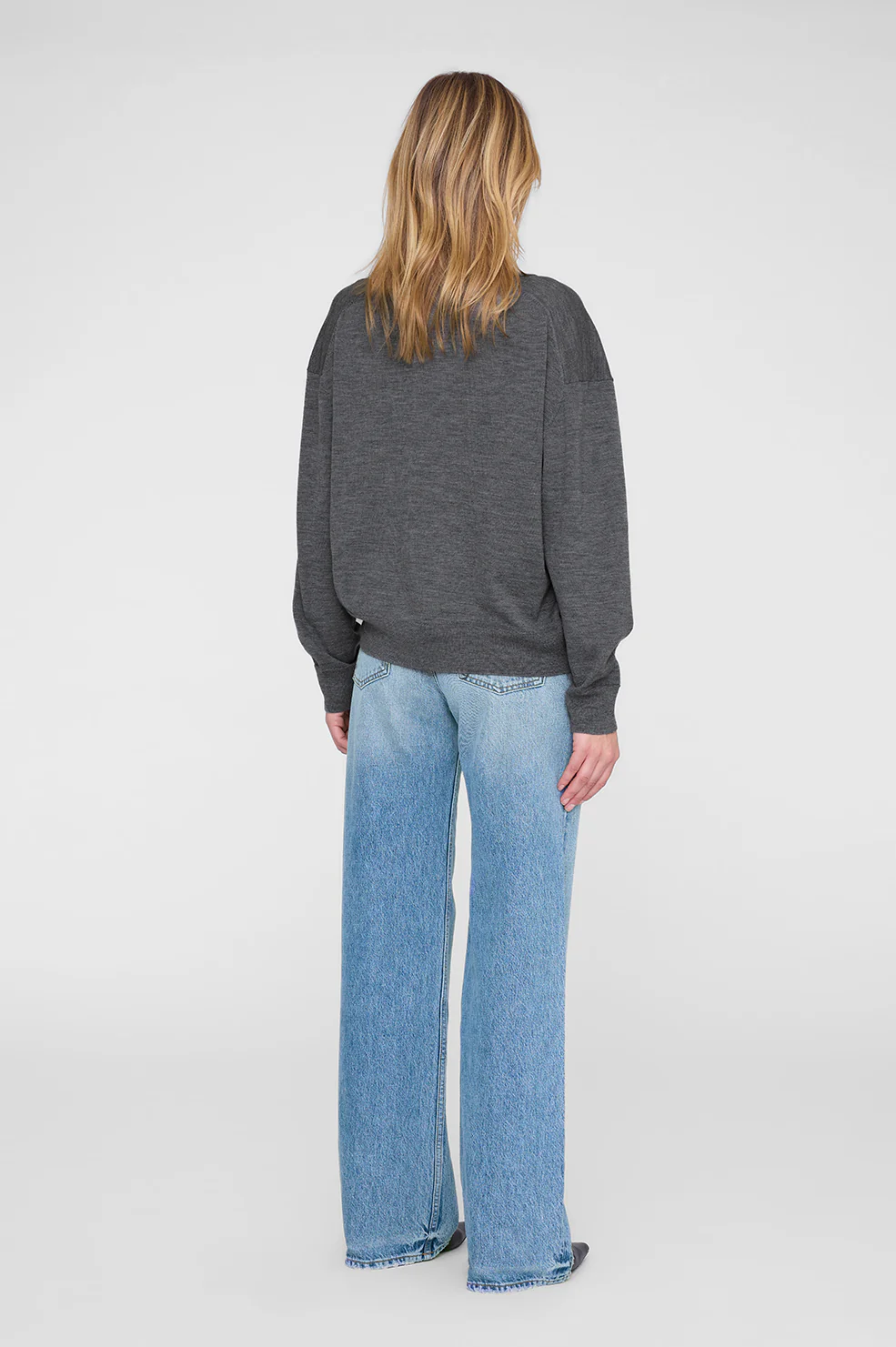 Lee Polo Sweater - Medium Heather Grey - Image 3