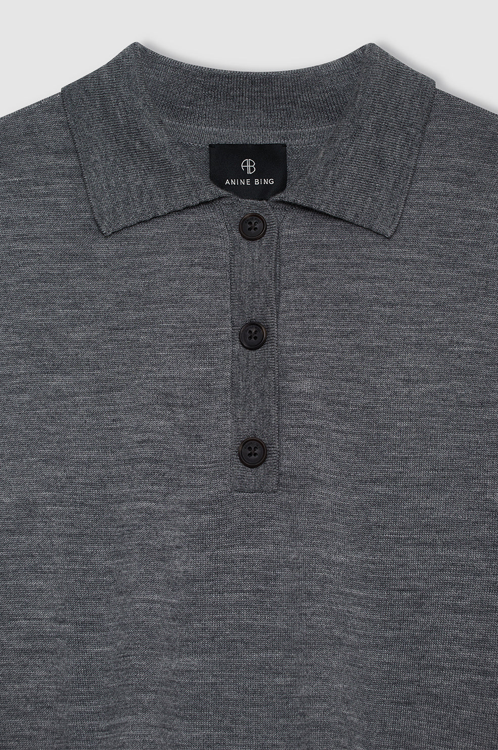 Lee Polo Sweater - Medium Heather Grey - Image 5