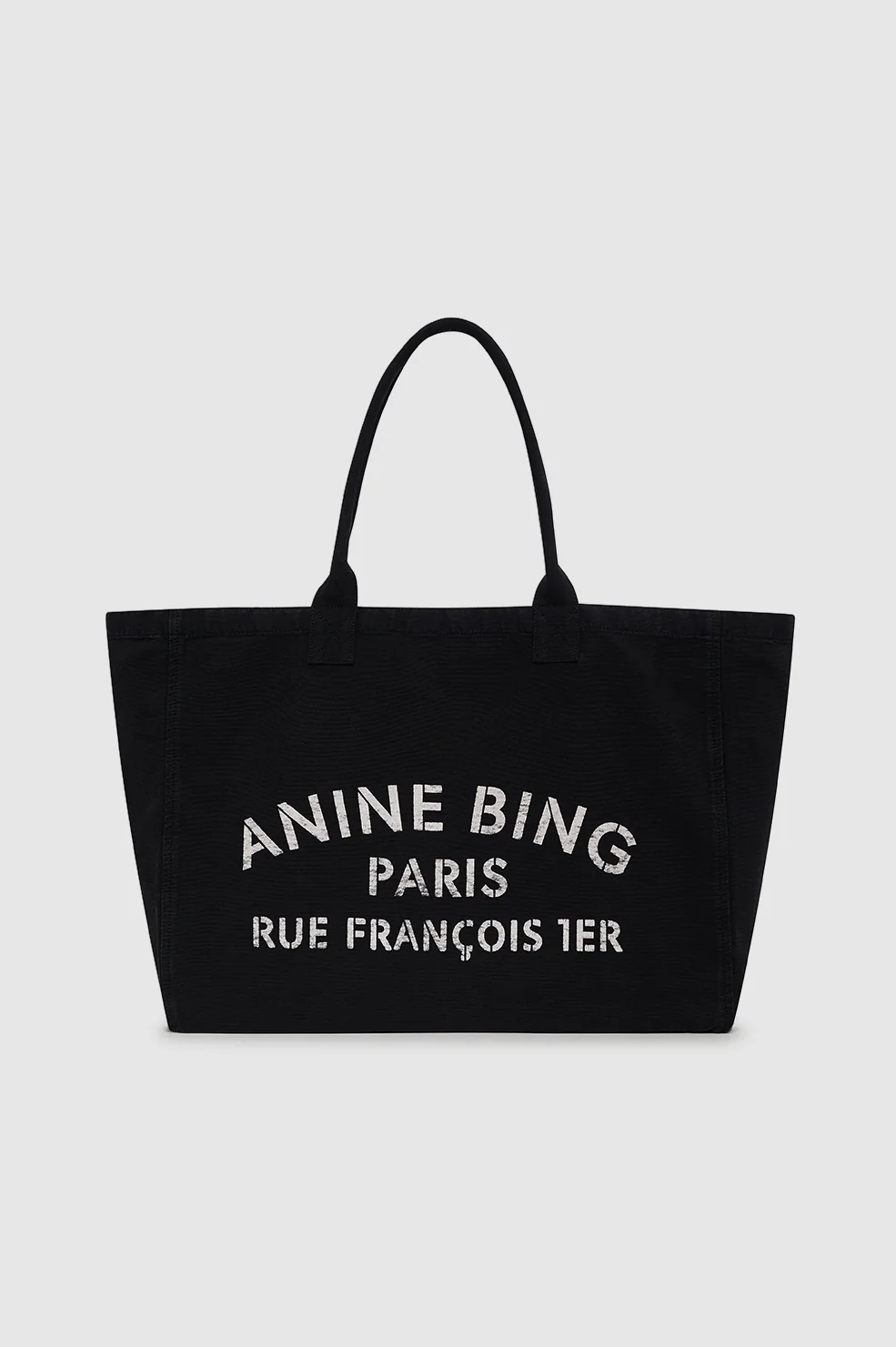Leo Canvas Tote - Black