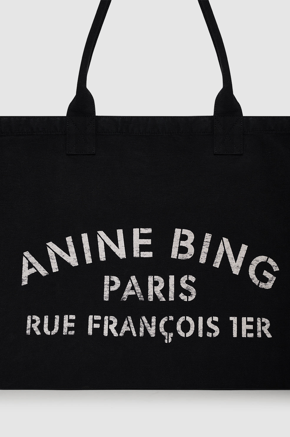 Leo Canvas Tote - Black - Image 4