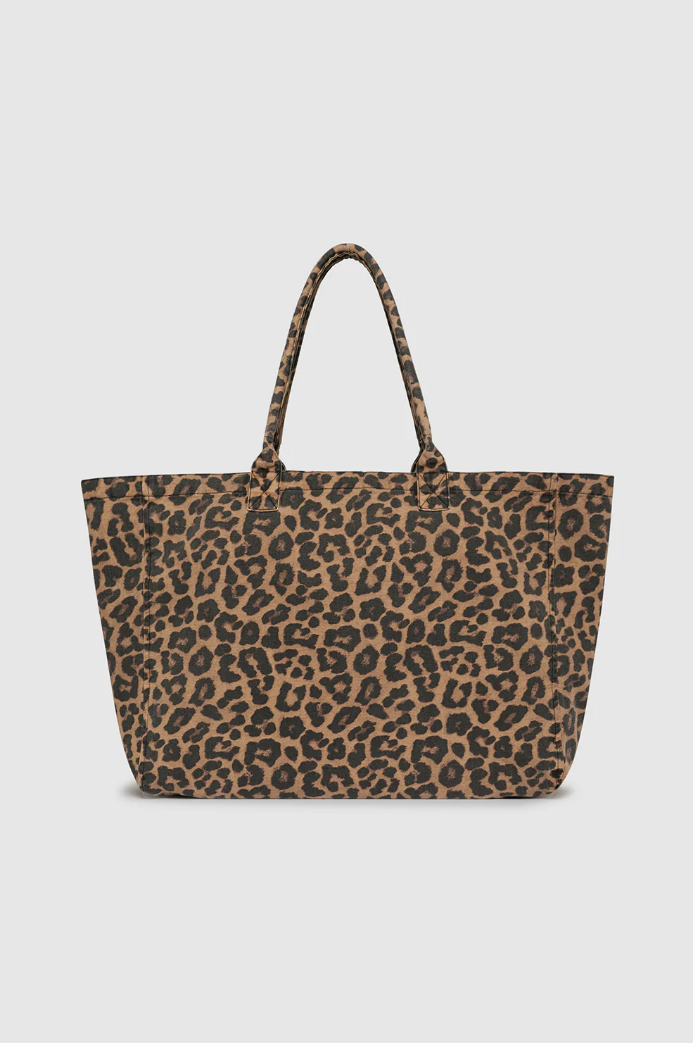 Leo Canvas Tote - Black And Brown Leopard - Image 3
