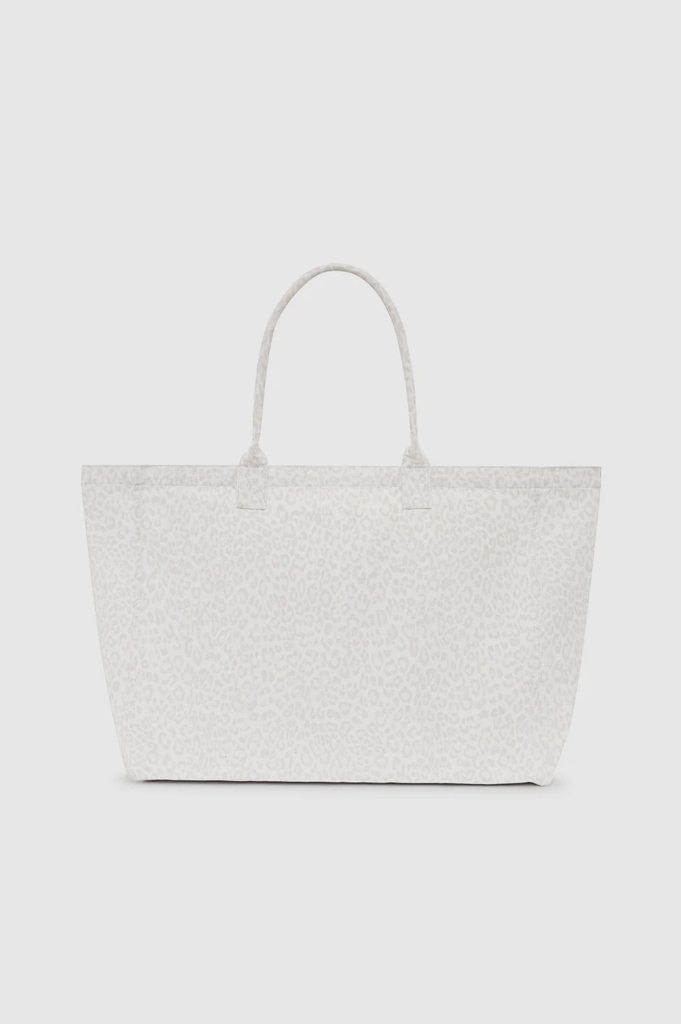 Leo Canvas Tote - Washed White Leopard - Image 3