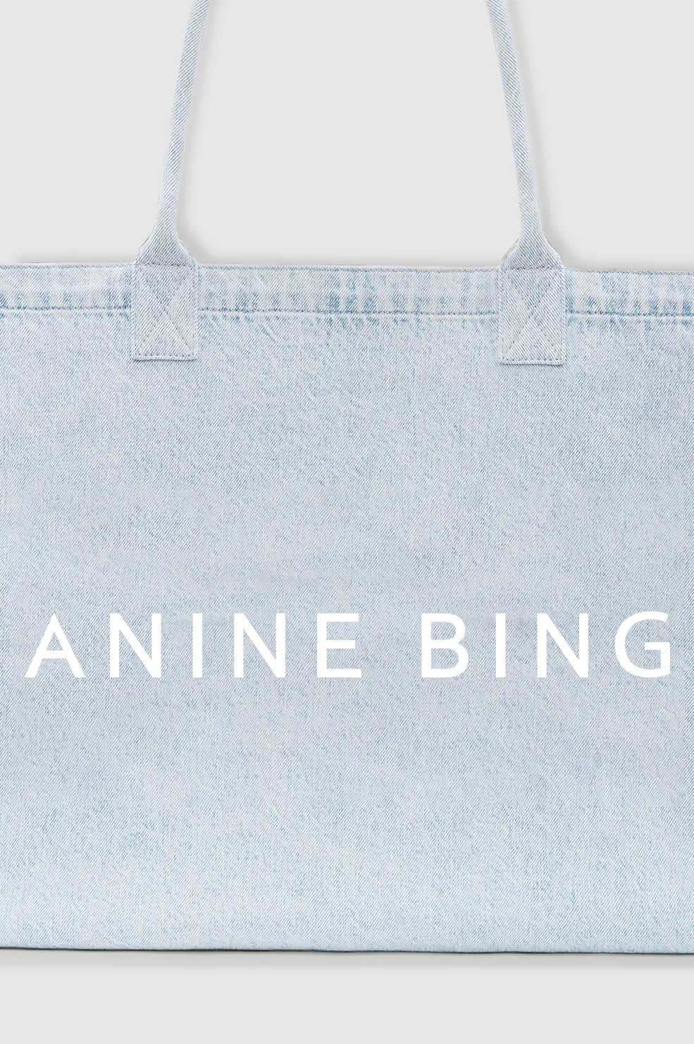 Leo Denim Tote - Lucid Blue - Image 5
