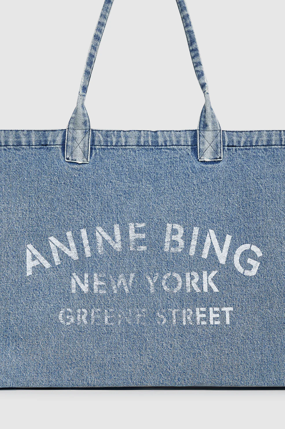 Leo Denim Tote - Shadow Blue - Image 5